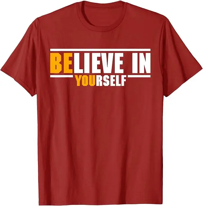 Glaube an dich selbst, motivierende Inspiration, positives Zitat, T-Shirt, Y2k Be You Saying Tee, Buchstaben-Print, Grafik, tolle Kleidung – Detail 15