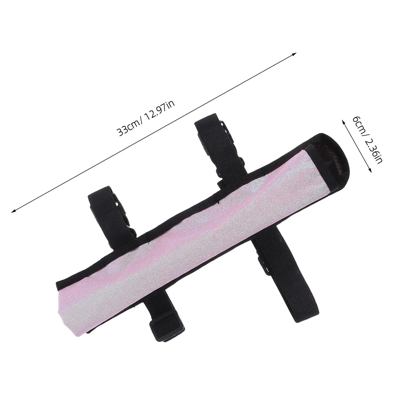 Adjustable Thigh Strap Folding Fan Holder Portable Canvas Leg Pouch Fan Bag Festival Rave Kung Fu Tai Performance view 5