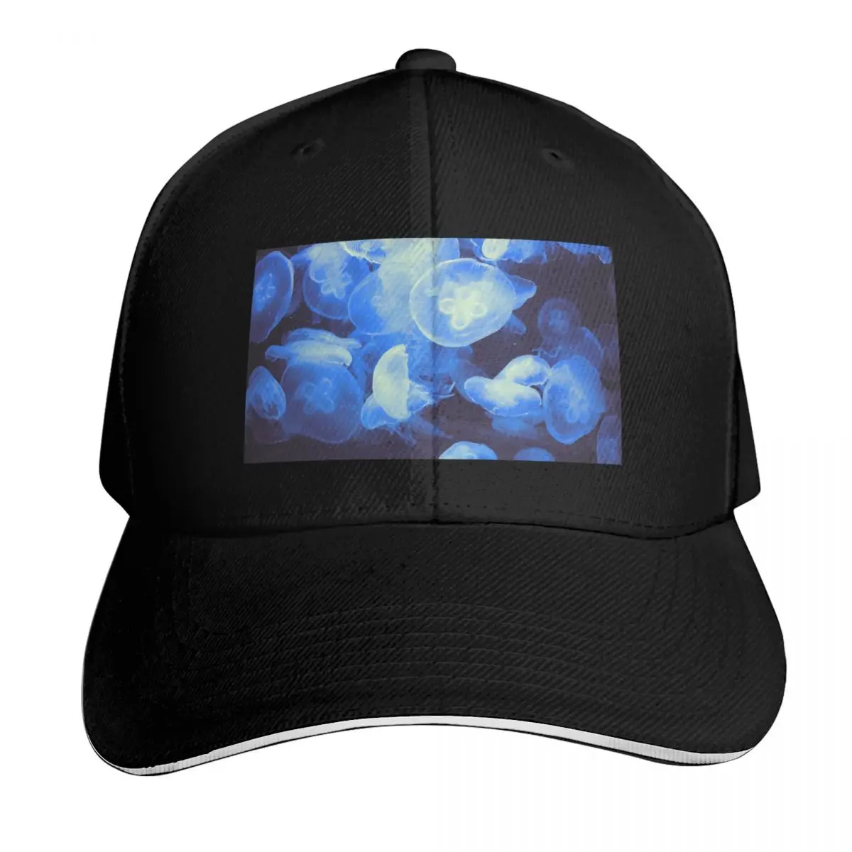 Blue Jellyfish Pattern Design Baseball Cap Low Profile Unstructured Unisex for Men Women Outdoor Golf Running Hiking