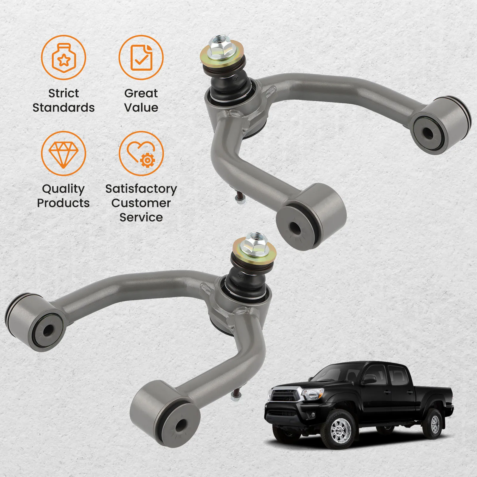 

Suspension Upper Control Arms Set For 4Runner 95-04 Tacoma w/2-4" Lift 1996-2002