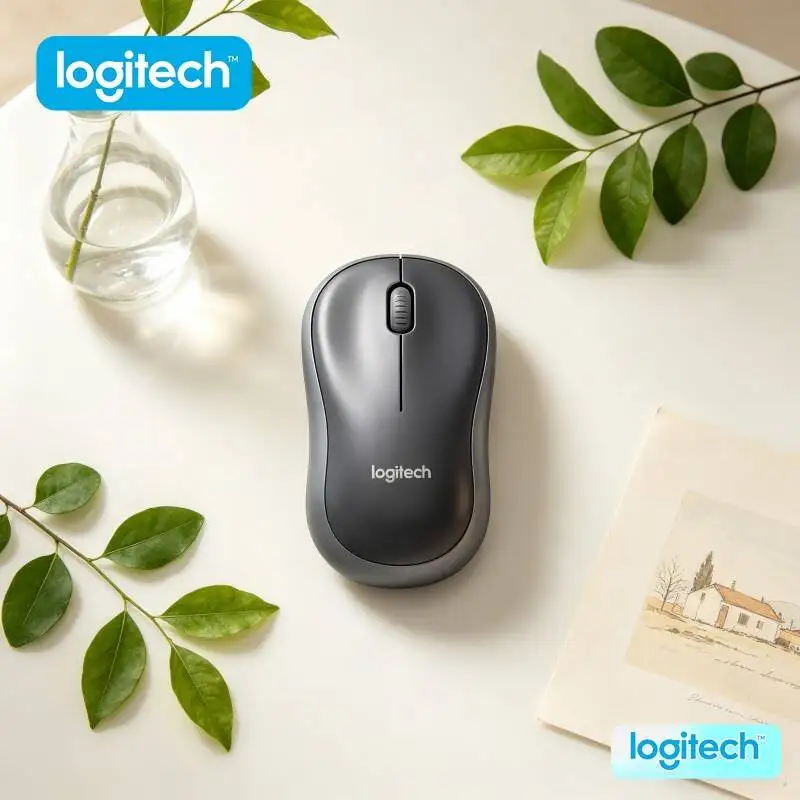 

Logitech M185 Silent-Click Mouse 2.4GHz Nano Receiver 1000 DPI 12-Month Battery Auto-Sleep Ergonomic Grip Home Office Tool