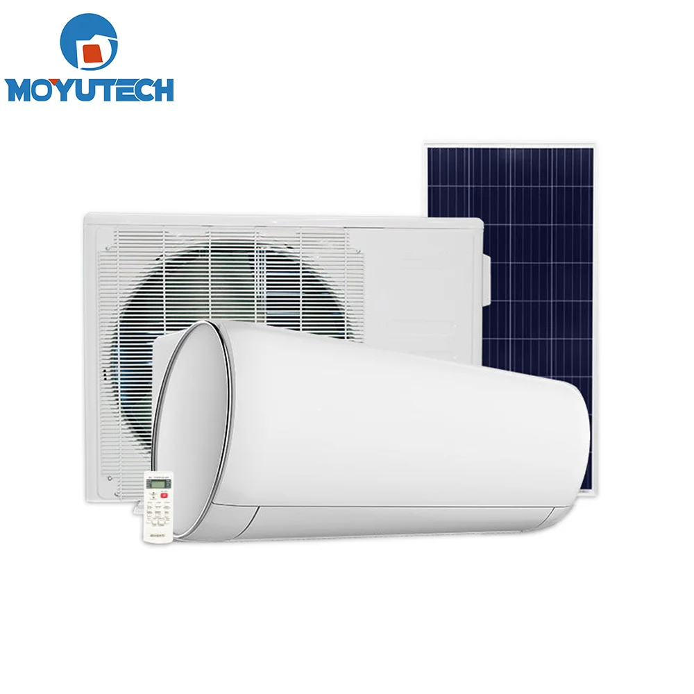 Moyu High Quality Compressor 100% Solar Powered Mini Split Type AC Unit 18000 24000 36000 Btu Air Conditioner