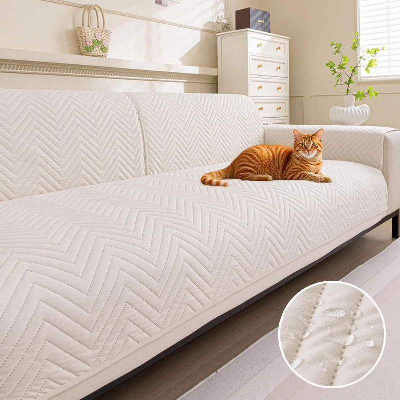 

1PC Water Repellent Sofa Cover Anti-cat Scratch Couch Towel Non-Slip Sofa Seat Pad Dogs Pets Mattress Cushion Living Room
