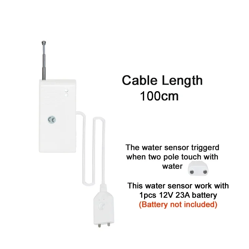 WOFEA High Performance 433MHZ Wireless Water leak Sensor Water Leakage Detector Alarm For Alarm System