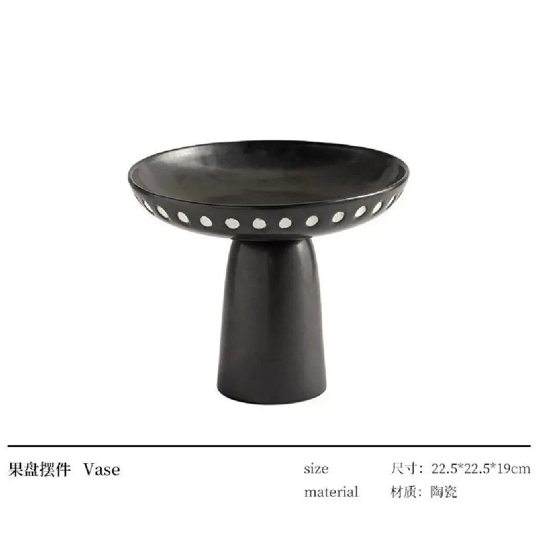 Wabi-sabi dining table ceramic, decorative ornament