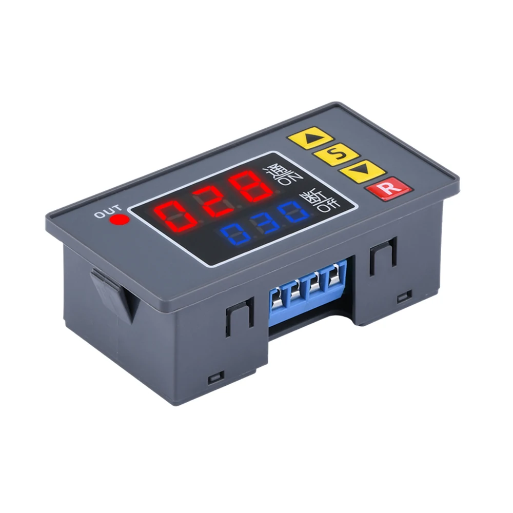 T3230 12/24V 110V 220V Digital Time Delay Relay LED Display Cycle Timer Control Switch Adjustable Timing Relay Time Switch
