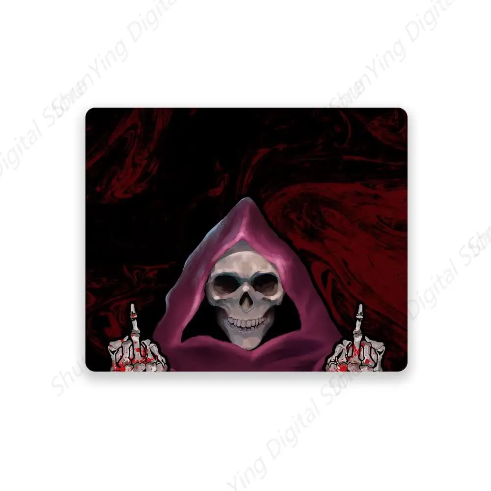 Terror Character Middle Finger Computer Mouse Pad Anti Slip Rubber Base Square Mouse Pad For Office Laptops Mouse pad