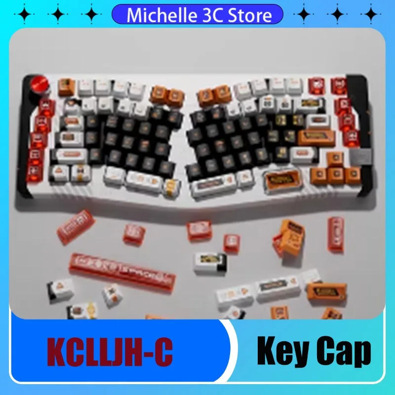 KCLLJH-C《Vagrancy Project》Keycap PBT Original Height Five Sides of Thermal Sublimation 146 Keys Cross Hole Gaming Esports Gift