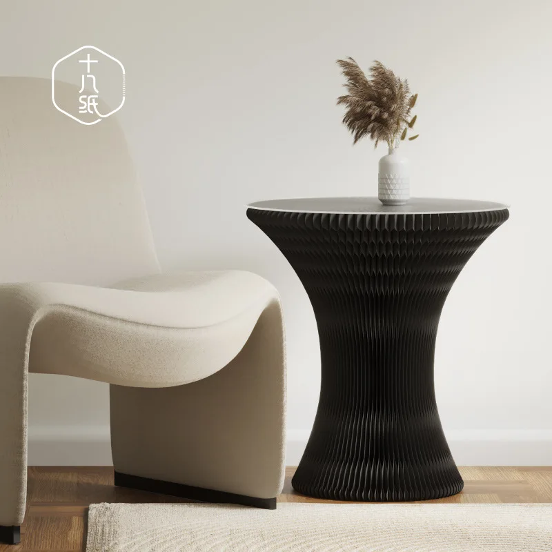 Eighteen Paper Roman Table Minimalist Negotiation Table Folding Movable Living Room Balcony Bedroom Round Table Folding Table Fu