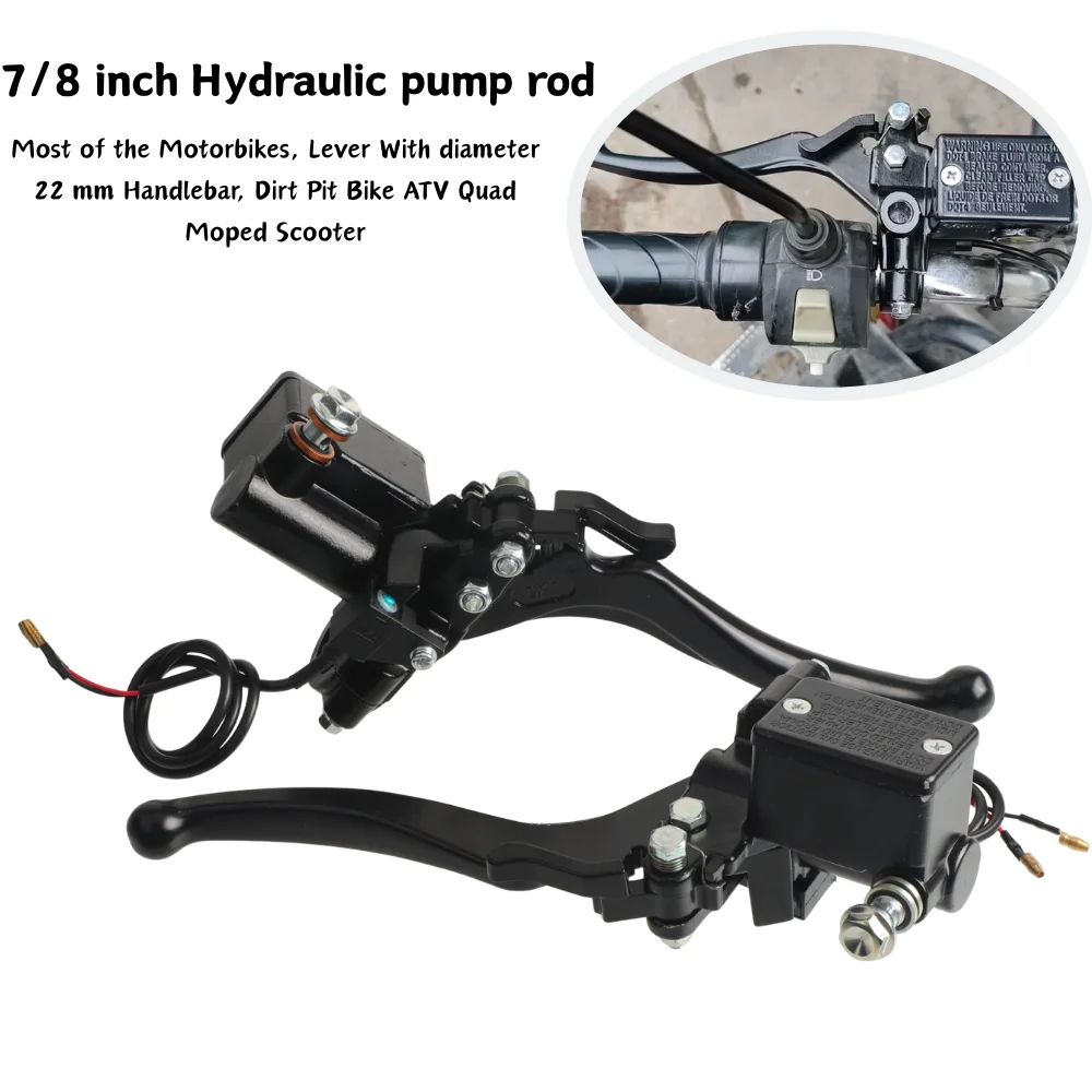 22mm Motorcycle Hydraulic Clutch Master Cylinder Pump Lever For Electric Pedicab Moto Handle Brake Lever Accessories