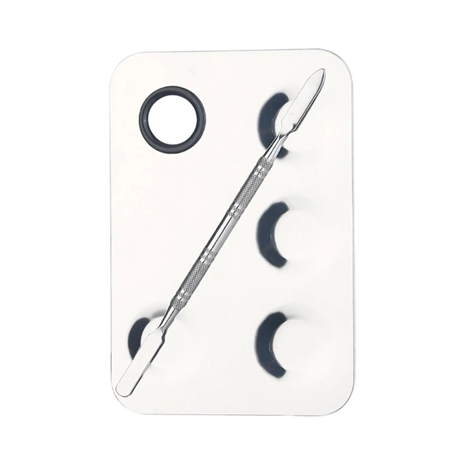 Paint Palette Stainless Steel Sturdy Multipurpose Reusable Easy Clean Makeup Palette Makeup Nail Art