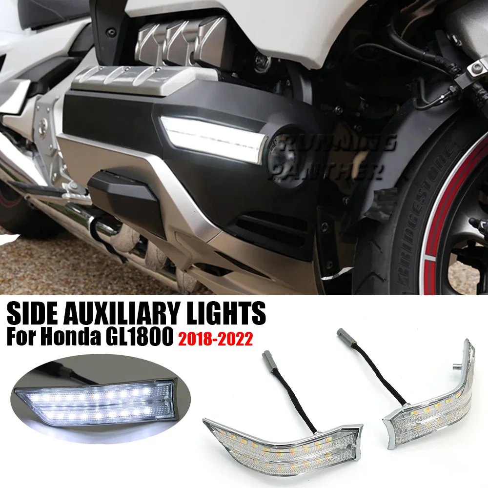 Goldwing Motorcycle LED Fog Lamp Side Auxiliary Lamp LED Decorative Lamp Modification For Honda Goldwing GL1800 2018 - 2022 2021