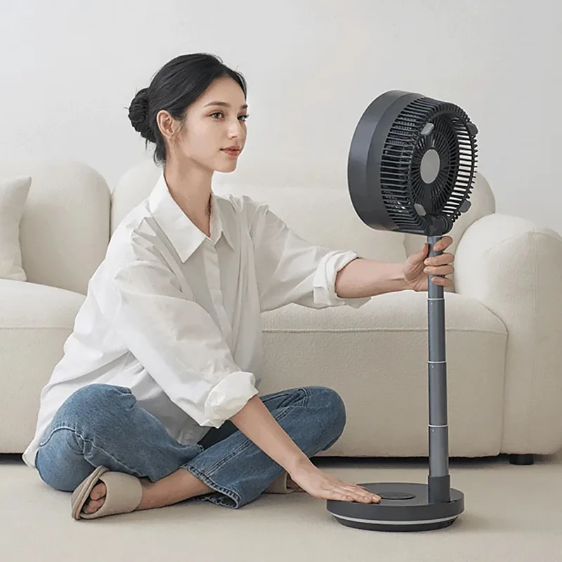 

Retractable Folding Electric Fan Wireless Remote Control Floor Fan Charging DC Frequency Conversion Household