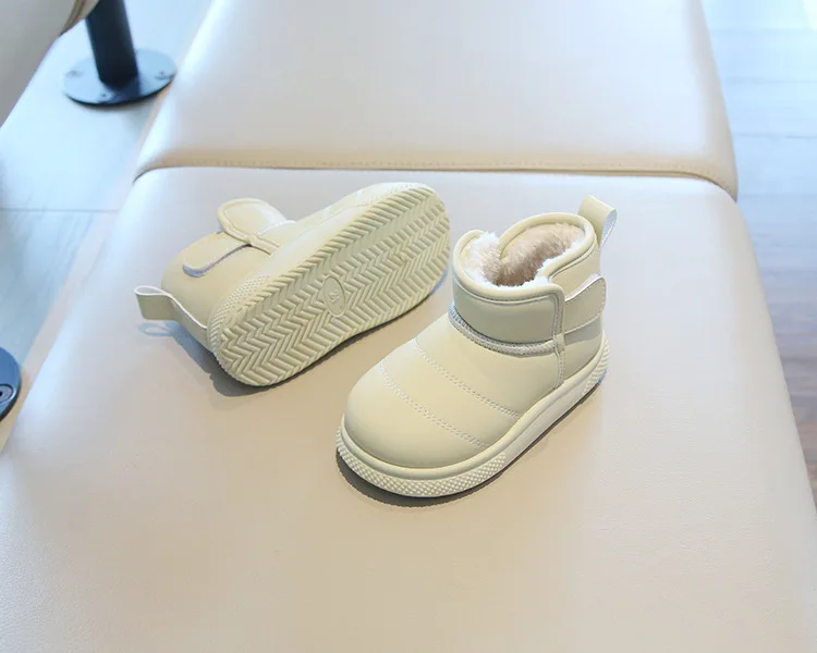 Herbst Winter Baby Jungen Mädchen Schnee Stiefel Kinder Outdoor Plüsch Schuhe Anti-Rutschig Infant Casual Schuhe Wasserdichte Kinder Stiefel – Detail 7
