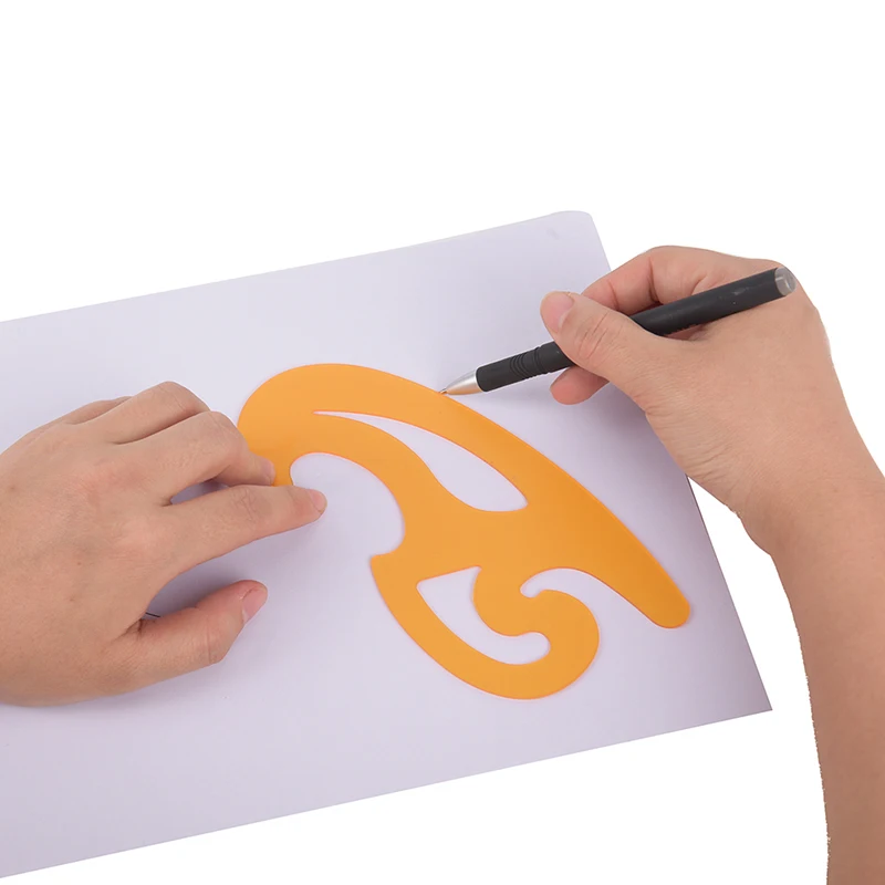 Comma Shape Measuring Tools Template Drawing Painting Craft Tool DIY Plastic Ruler French Curve Rule Gauges Tailor hot