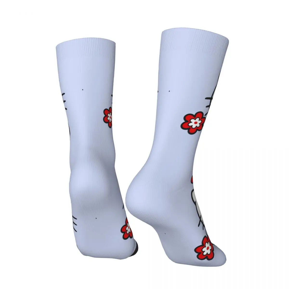 Hip Hop Retro Different Style Crazy Men's compression Socks Unisex Hello Kitty Harajuku Pattern Printed Funny Novelty Happy