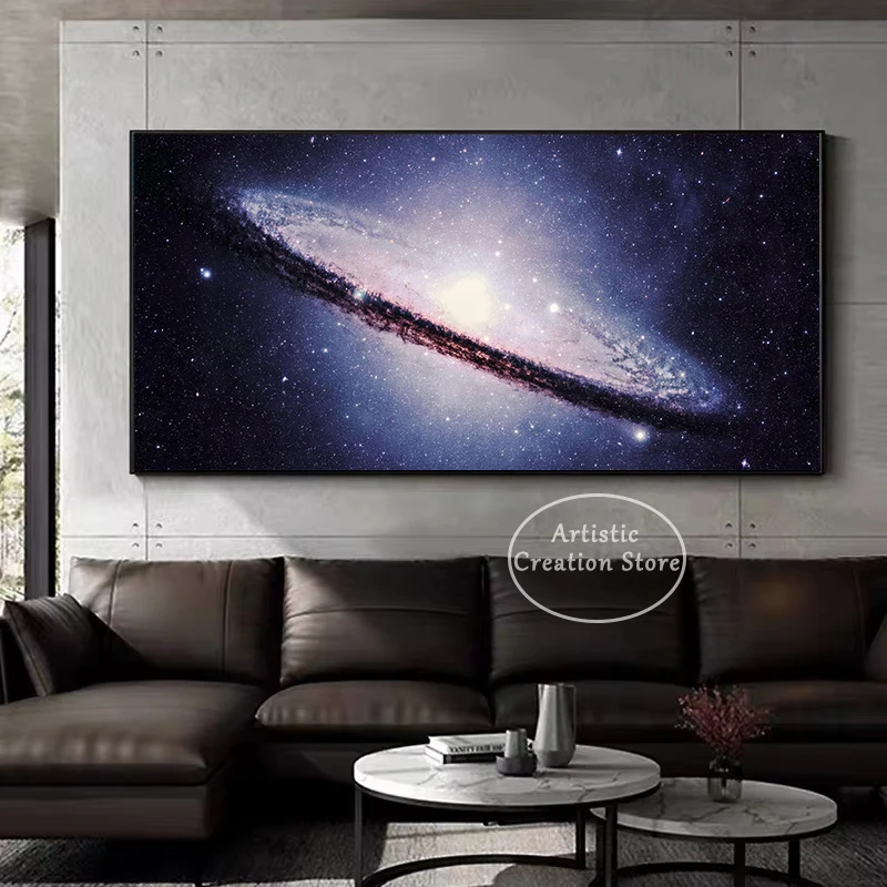 الفضاء الفن درب التبانة غالاكسي الأرجواني الكونية سديم النجوم ليلة الكون المشارك حائط لوح رسم الفن صور ديكور المنزل #3