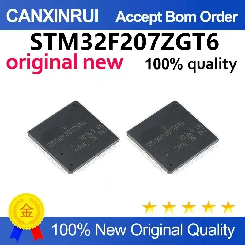 (5pcs-100pcs)Brand new original STM32F207 STM32F207ZGT6 32-bit microcontroller chip LQFP-144