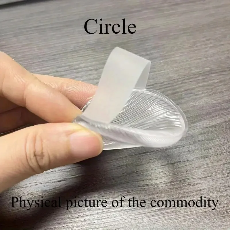 3/5/8 Uds. Puffs de polvo de silicona redondos transparentes, esponja de base en polvo con cojín de aire, esponja de licuadora cosmética no absorbente transparente