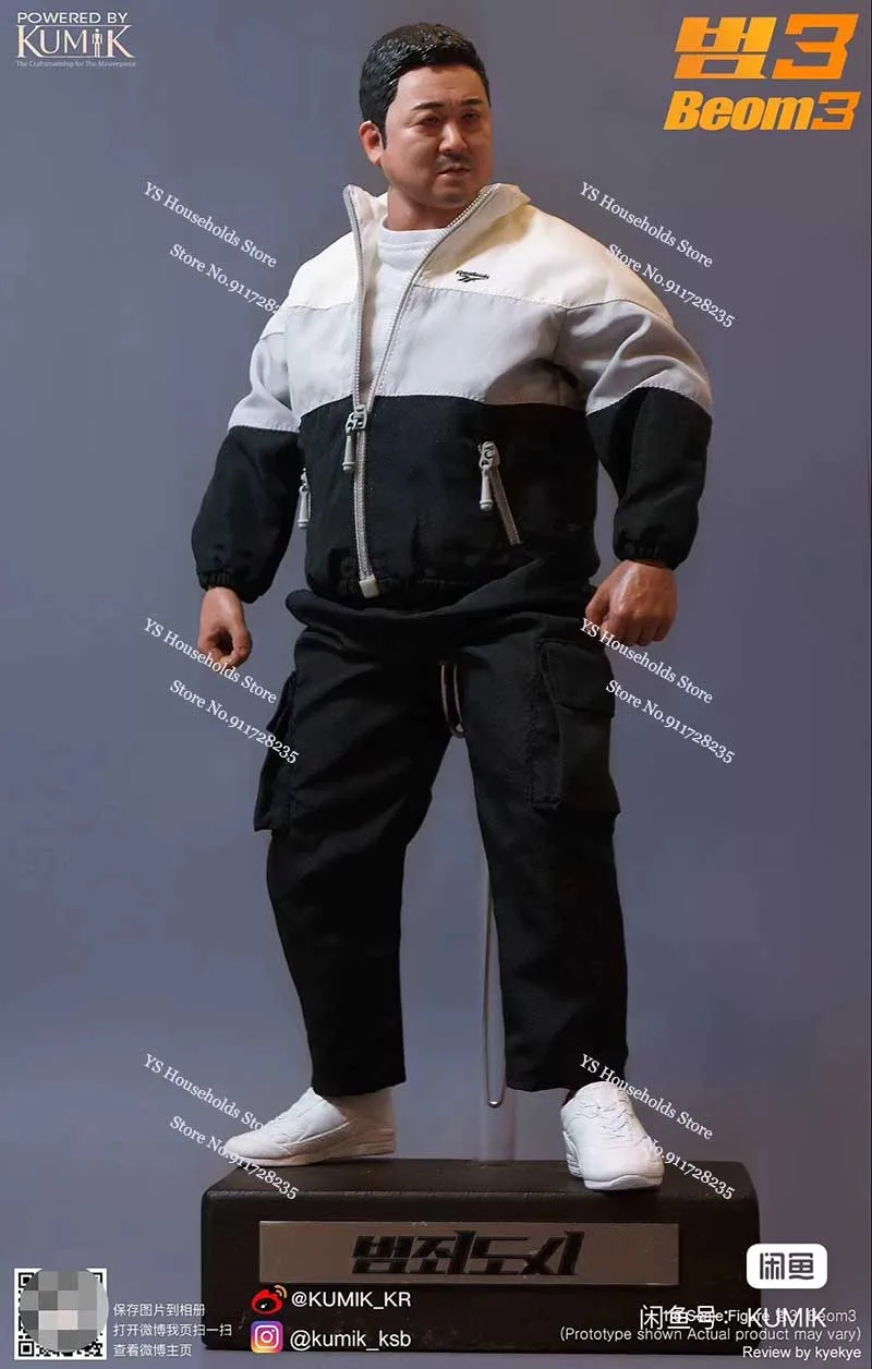 KUMIK New KMF23-BUM008 1/6 Korean Toughy Guy Man Actor Ma Tong Seok Movable Action Figure Plain Clothes Decor 12