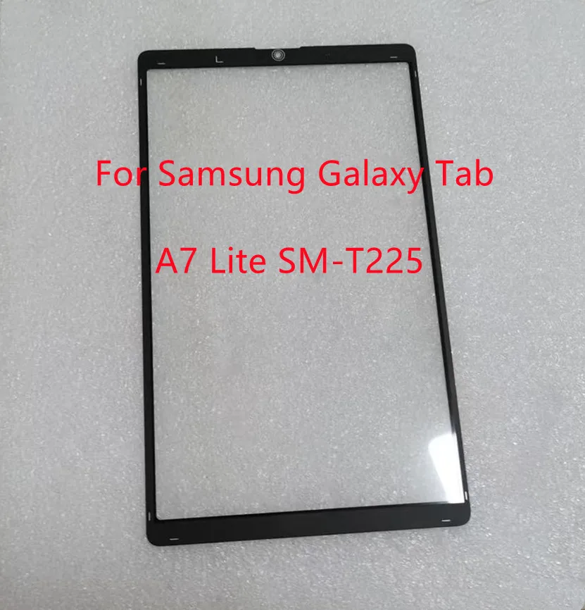 New For Samsung Galaxy Tab A7 Lite T225 T220 SM-T220 SM-T225 Touch Screen Front Glass Panel + Laminated OCA Glue 100% Tested