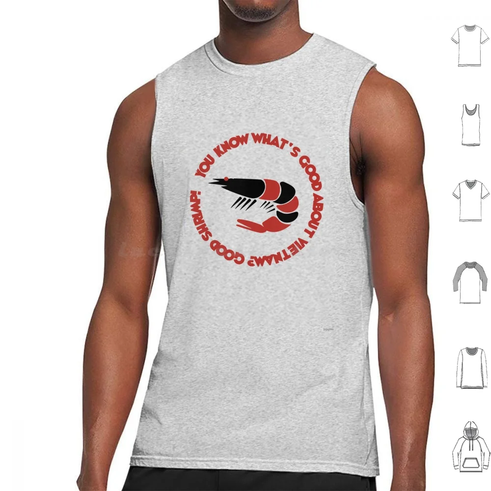 ¡Cita de Forrest Gump: Bubba y sus camarones! Camisetas sin mangas Chaleco sin mangas Bubba Blue Forrest Gump Película Cine Trailer Película
