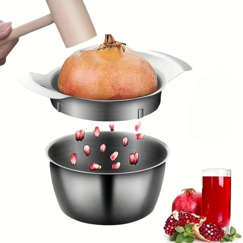 

304 Stainless Steel Pomegranate Peeling Tool Pomegranate Peeling Tool Set Pomegranate Fruit Opening and De-seeding Tool Set