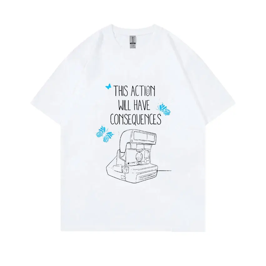 

Game Life Is Strange Print T-shirt Men Women Casual Soft Cotton T Shirts Male Oversized Vintage Streetwear Unisex Fashion Tshirt