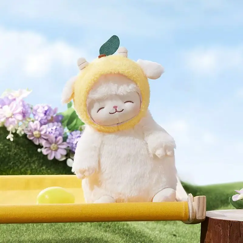 Lovely Stuffed Sheep Doll Super Soft Plush Lamb Toy Hug Pillow for Girls Bedroom Decoration Fluffy Animal Cushion Birthday Gifts