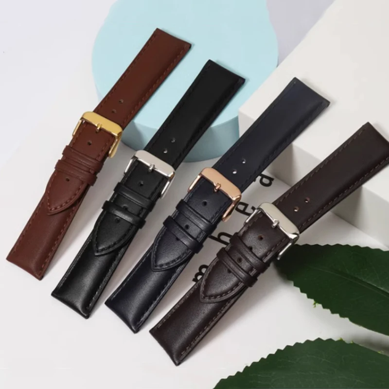 For FOSSIL Cowhide Watch Strap for Men FS5061 FS5237 ME3052 FS4835 Quick Release Calfskin Waterproof Watchband 18mm 20mm 22mm