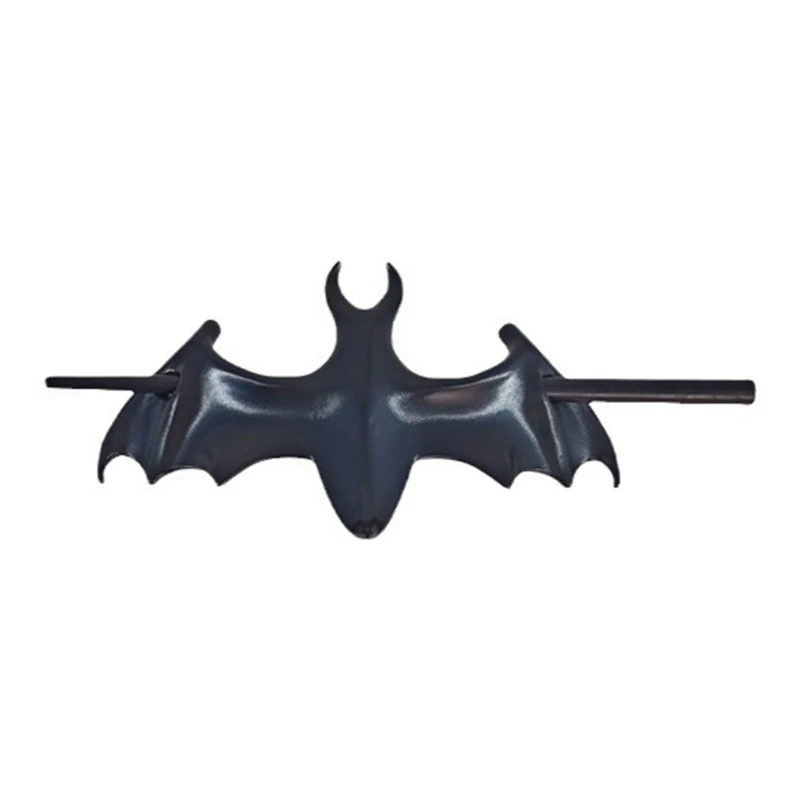 Fashionable Black Bat Hairpin Versatile Styling Hair Decoration for All Hair Types, Secure Hold Sturdy Resin Clip