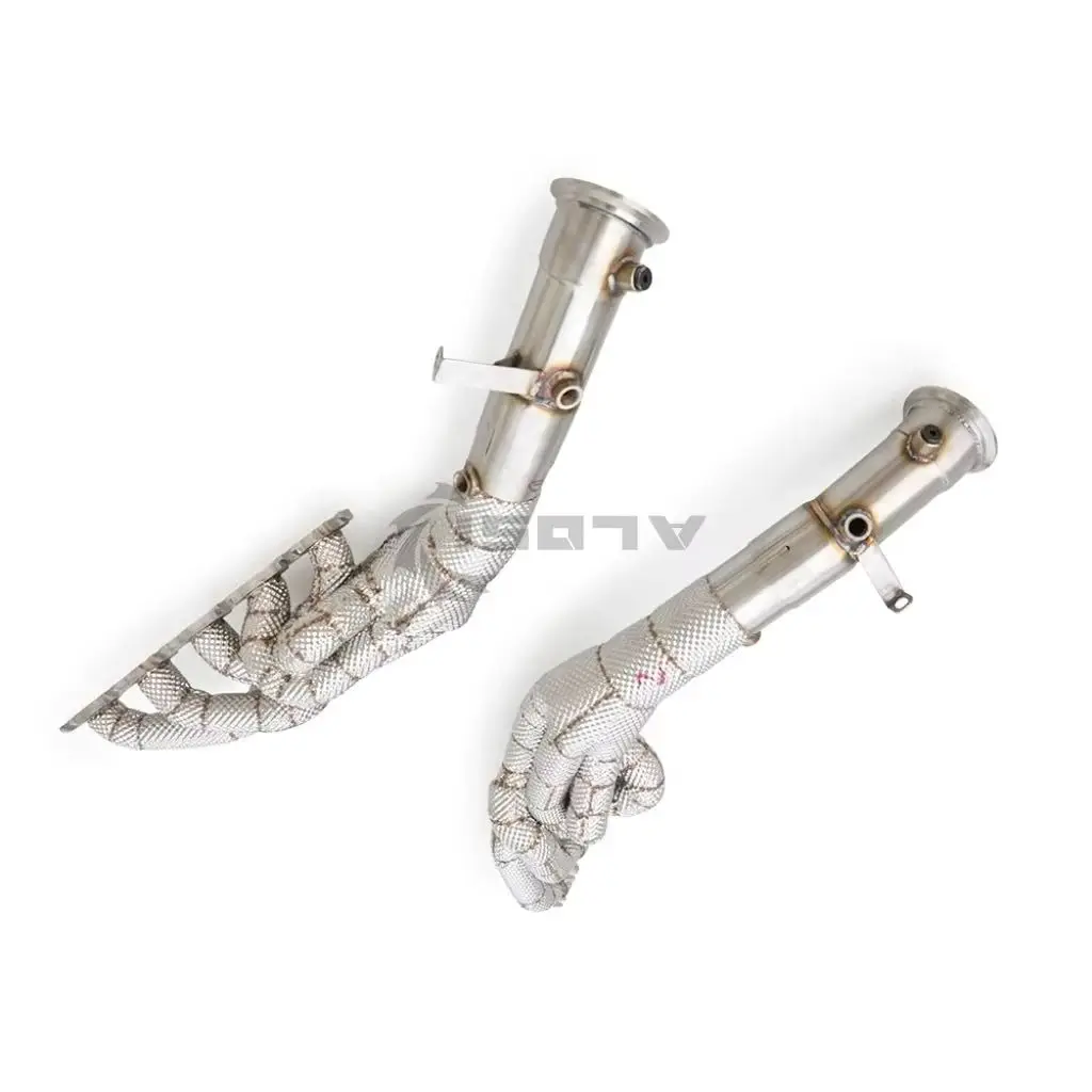 

Stainless Steel Exhaust Manifold for Lamborghini Huracán EVO STO 5.2 2019-2025 with Heat-Shielded Exhaust Collector Enhancement
