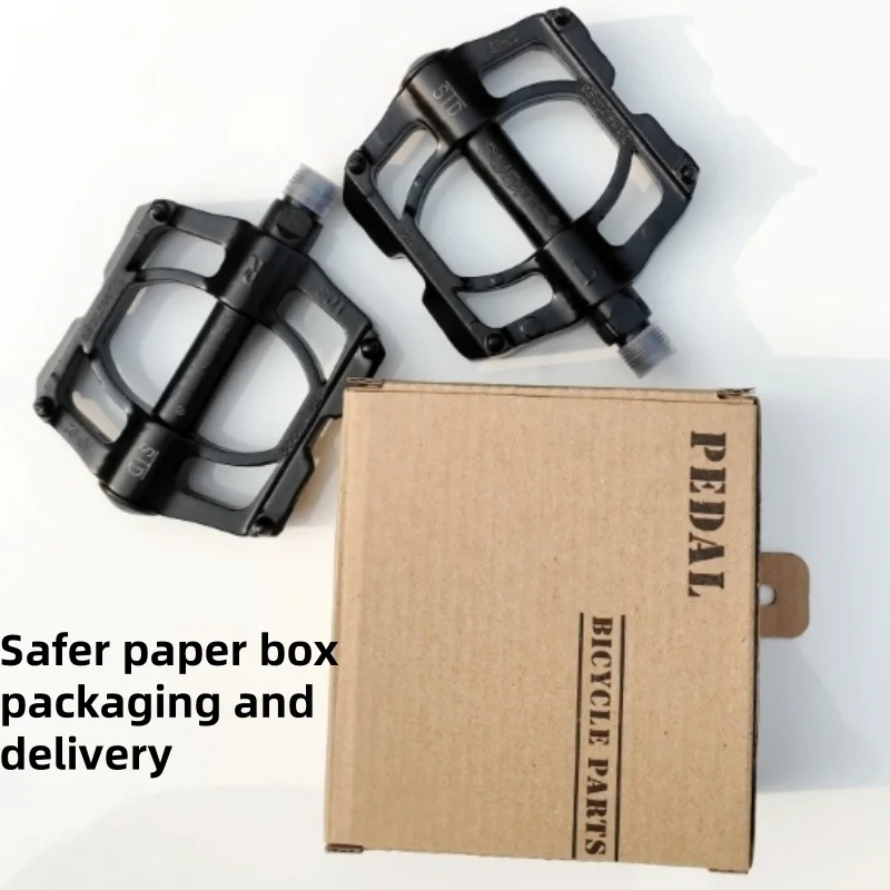 Pedali per bicicletta leggeri antiscivolo con doppi cuscinetti DU Pedale per piattaforma da ciclismo per accessori bici da strada MTB, pedali per bicicletta