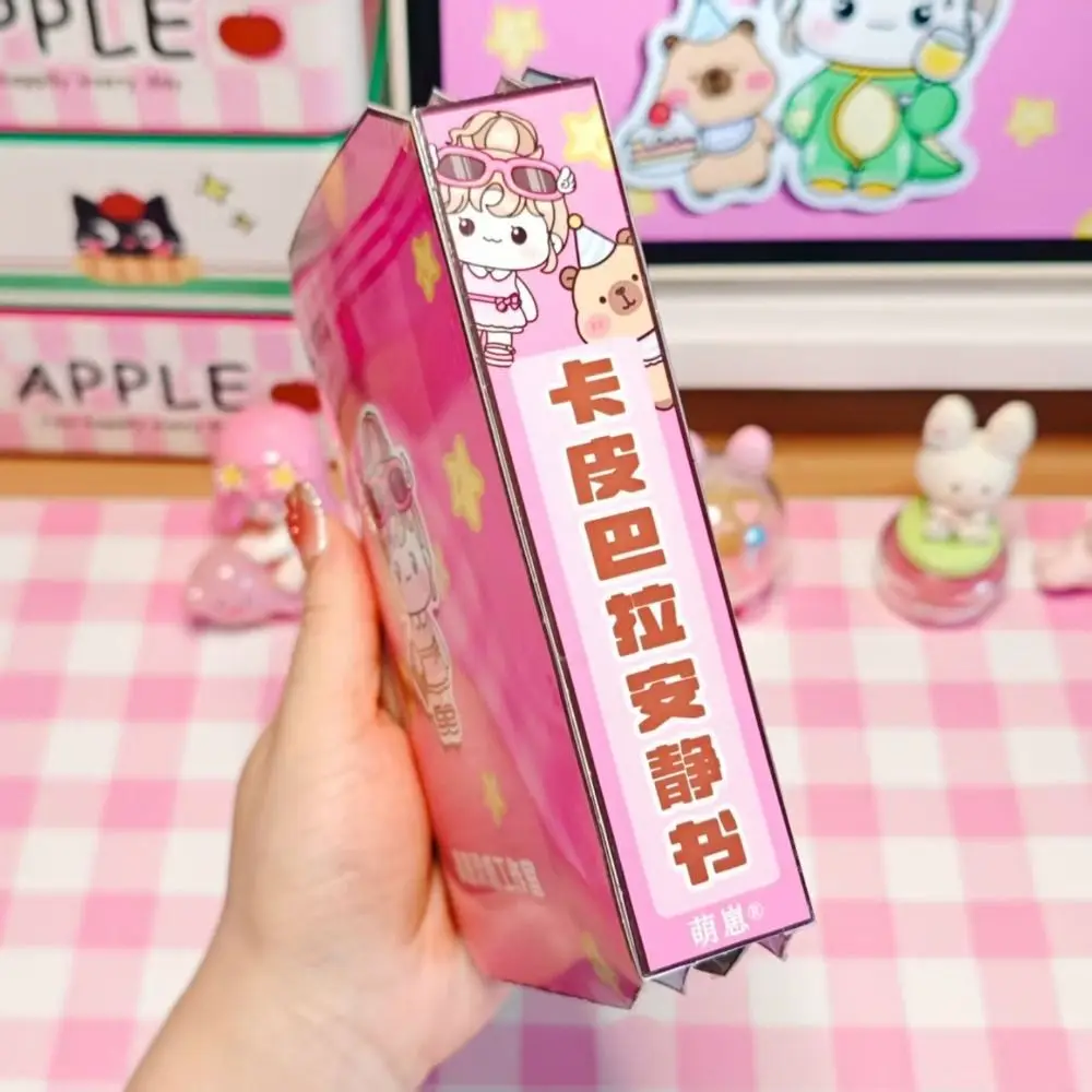 

Handmade Material DIY Pinch Book Early Learning Educational Capybala Quiet Book Pinch Design Puzzle Elements 3D Sticker Book