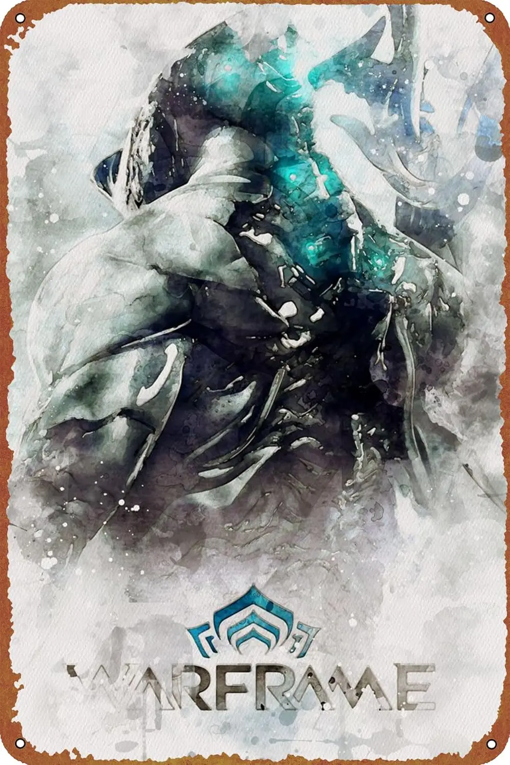 WARFRAME Poster Game Poster Metal Sign Tin Metal Retro Wall Decor for Home,Street,Gate,Bars,Club sign