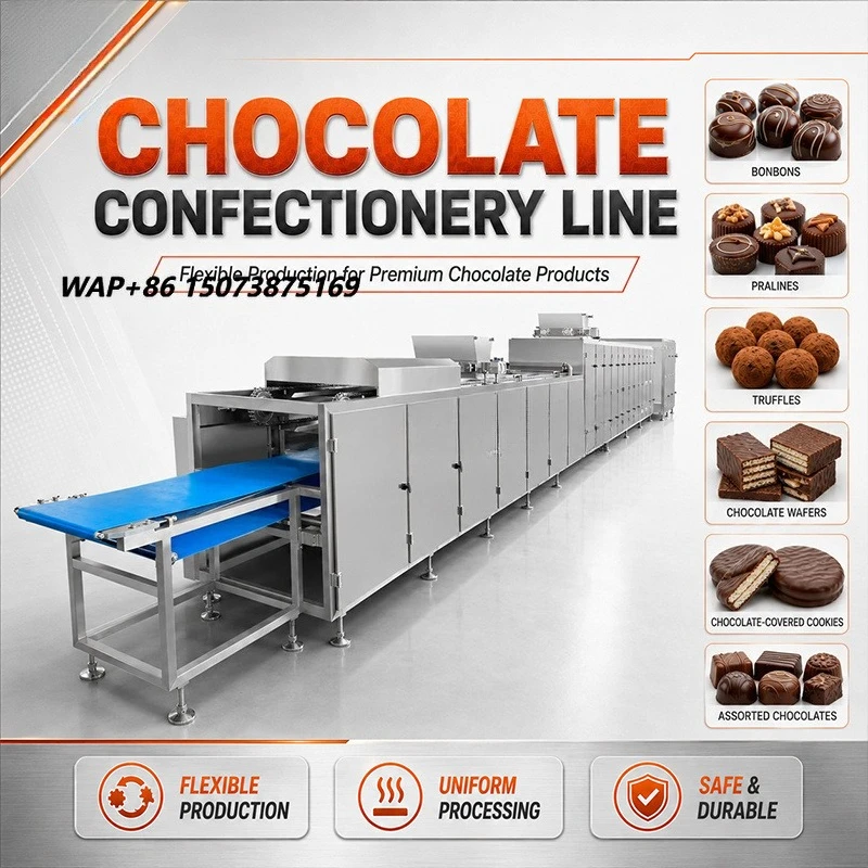 TG Factory Supply Fully Automatic Chocolate Production Line Complete Commercial Chocolate Equipment for Confectionery Factory
