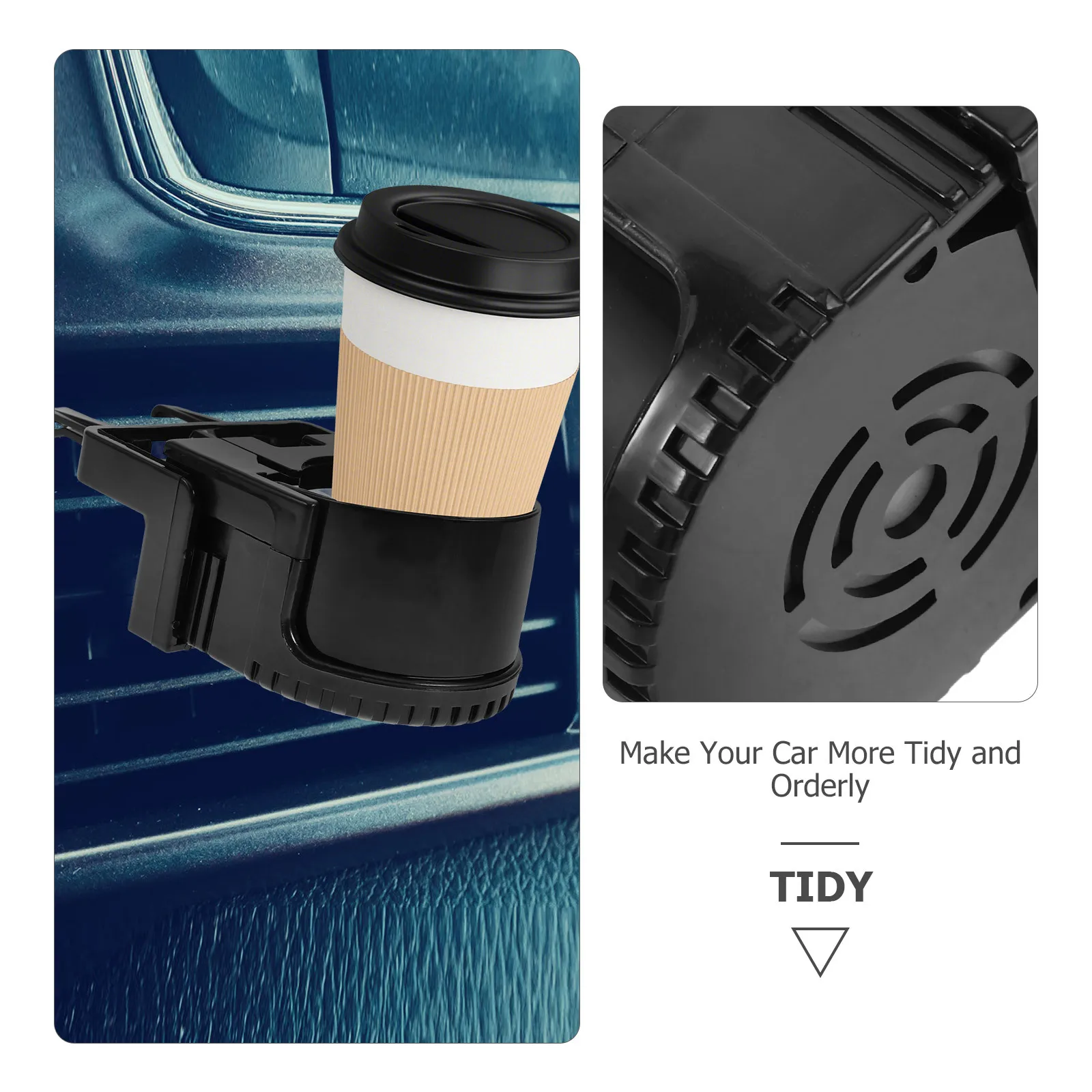 

Car Air Vent Cup Holder Universal Drink Holder for Automotive Water Bottle Storage Compact ABS Mount for Car Accessories