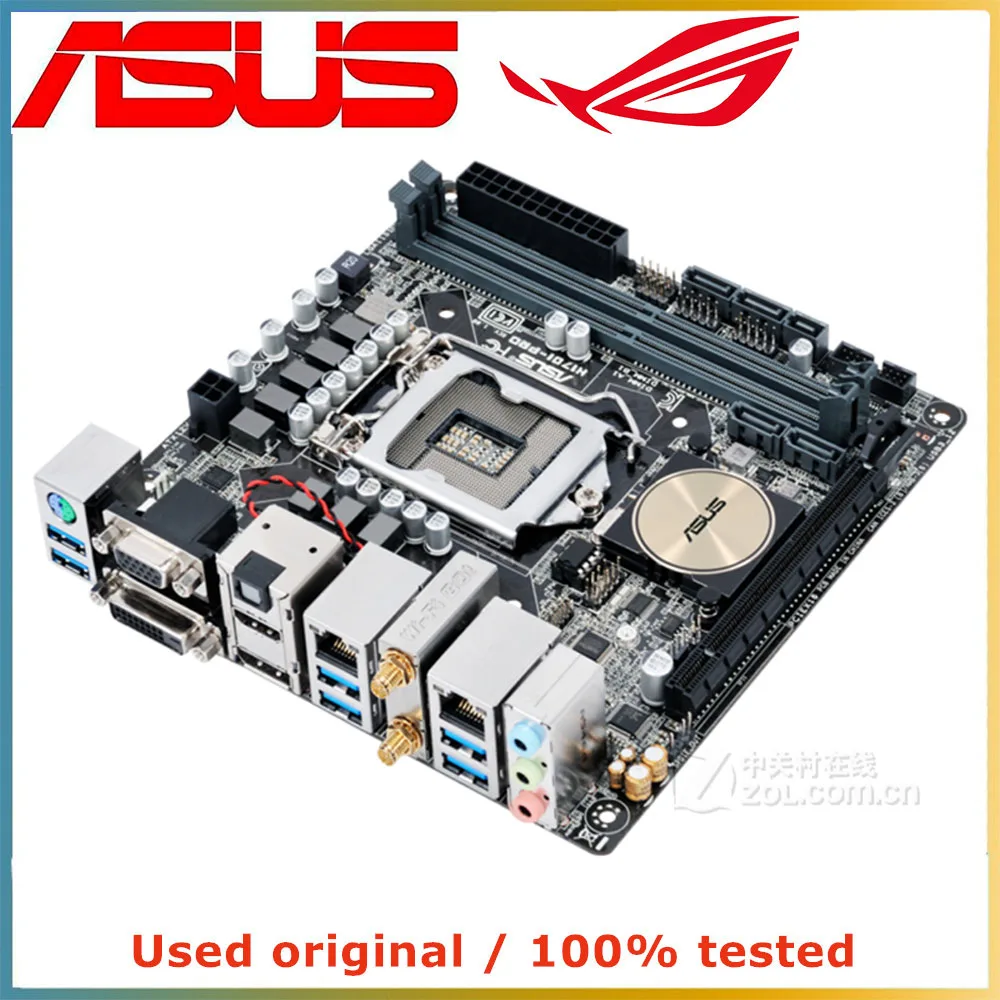 For ASUS H170I-PRO Motherboard H170 H170i LGA1151 Mini ITX DDR4 Max 64GB M.2 For Intel 6th 7th Gen CPU