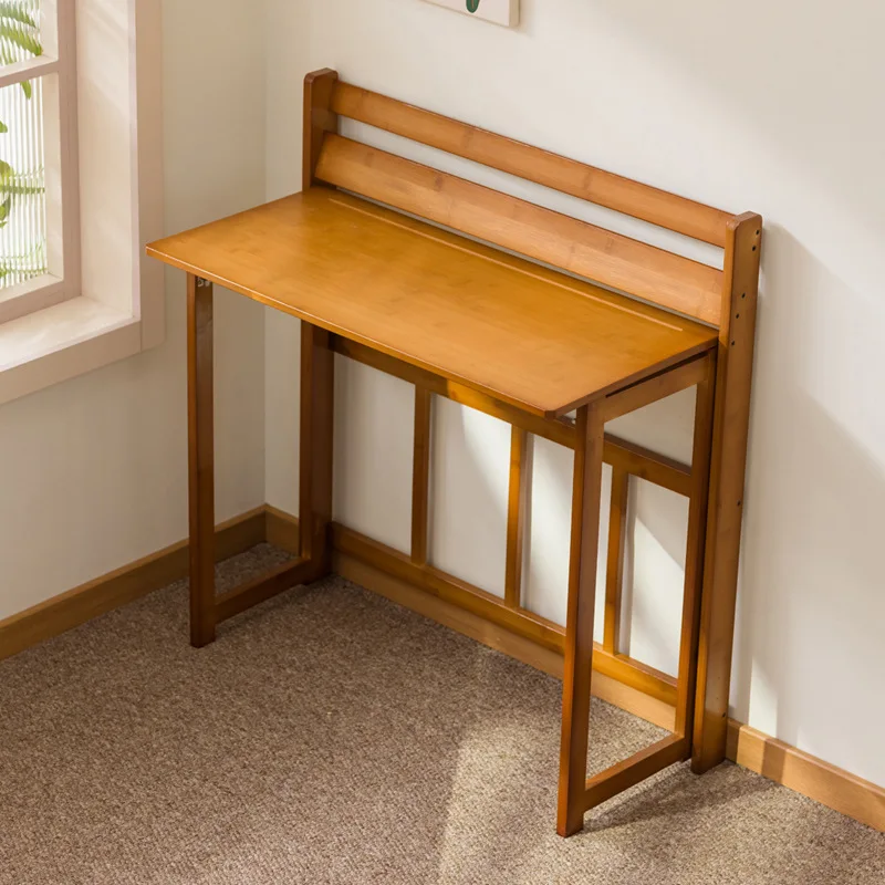 Folding table for small multi-functional household living room dining table simple mobile computer table