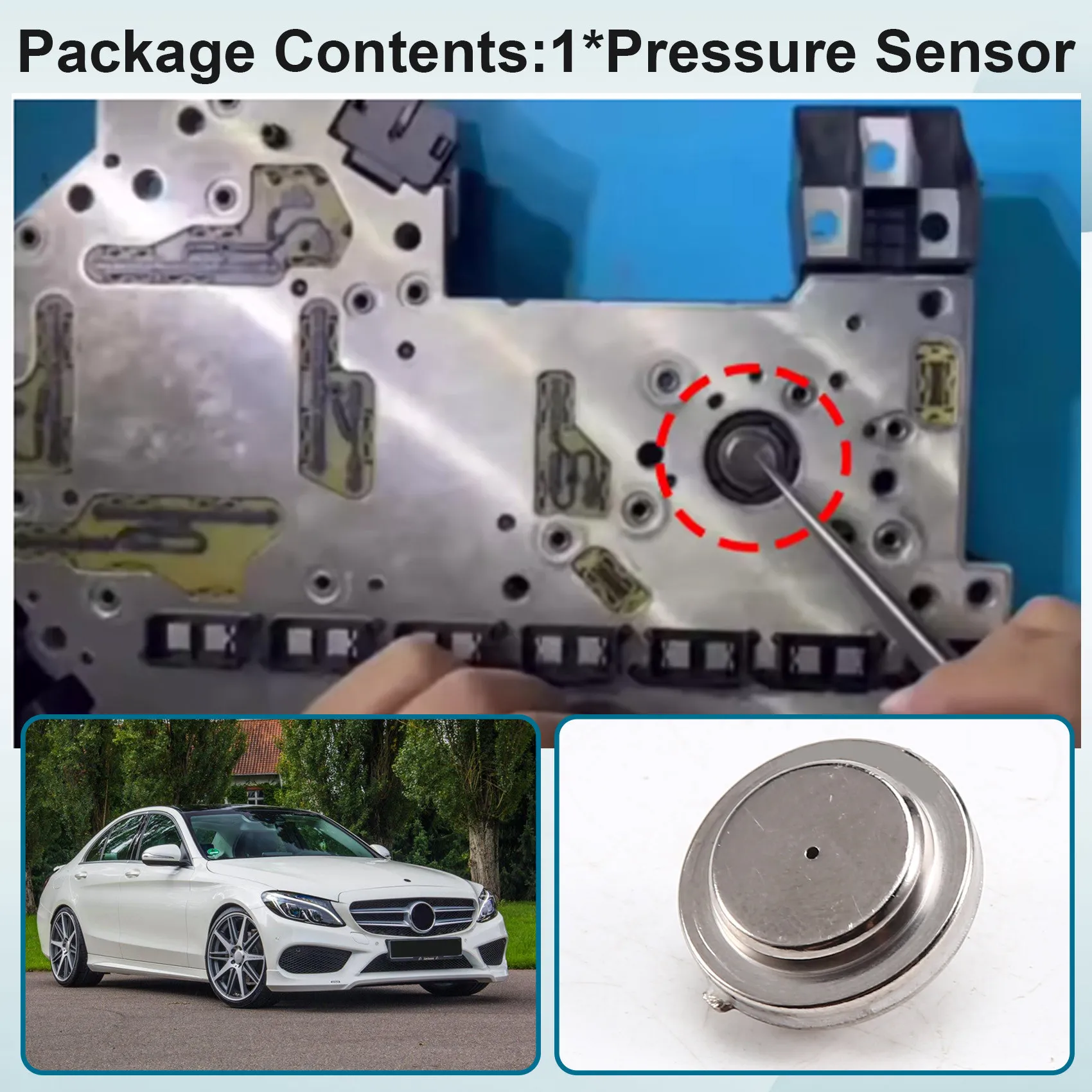 P07B700 Transmission Pressure Sensor For Mercedes Benz C E S V Class W166 W167 W205 W213 W447 GLC 9G-Tronic 725.0 724-T48C