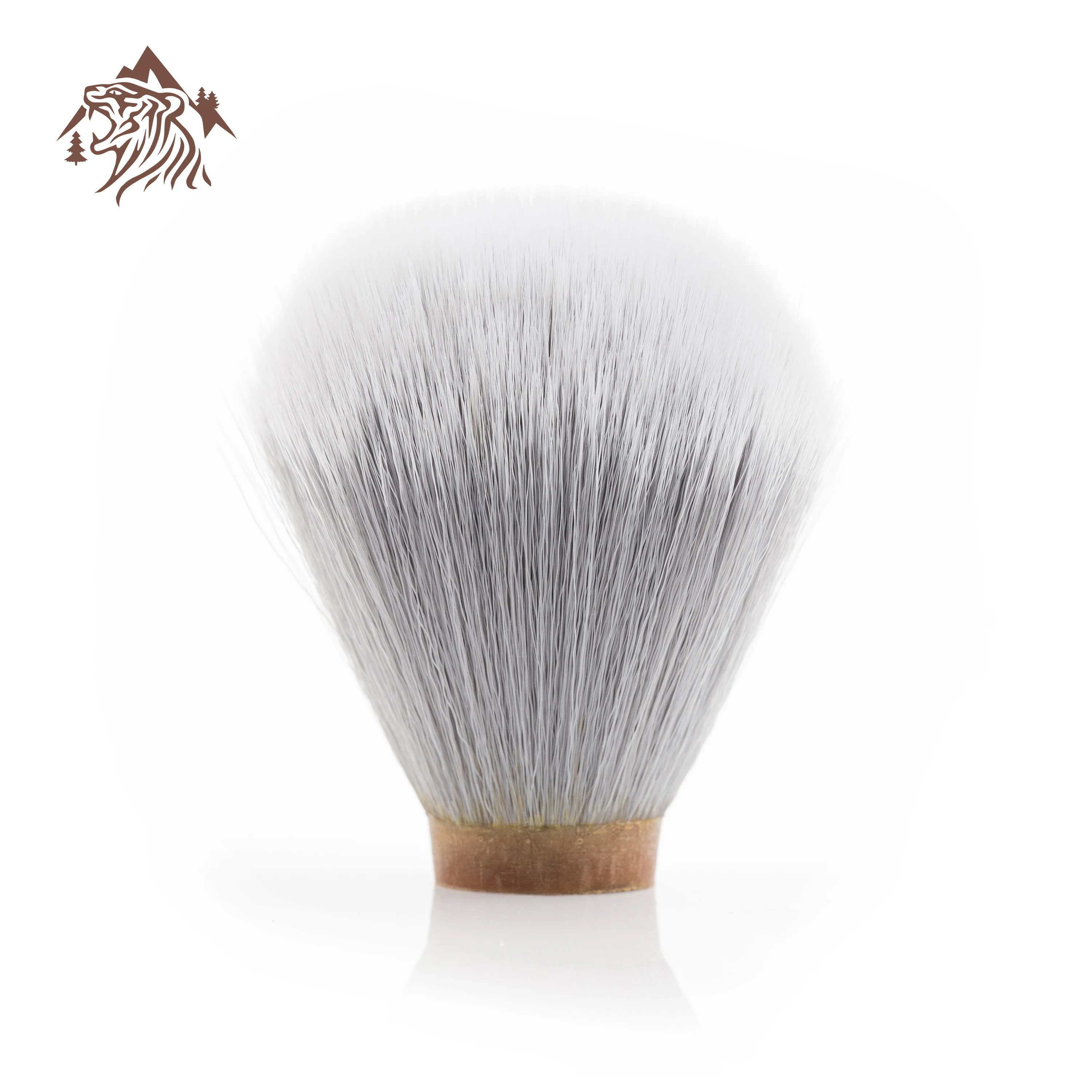 

OUMO BRUSH-Tuxedo Smoky gray synthetic hair shaving brush knots