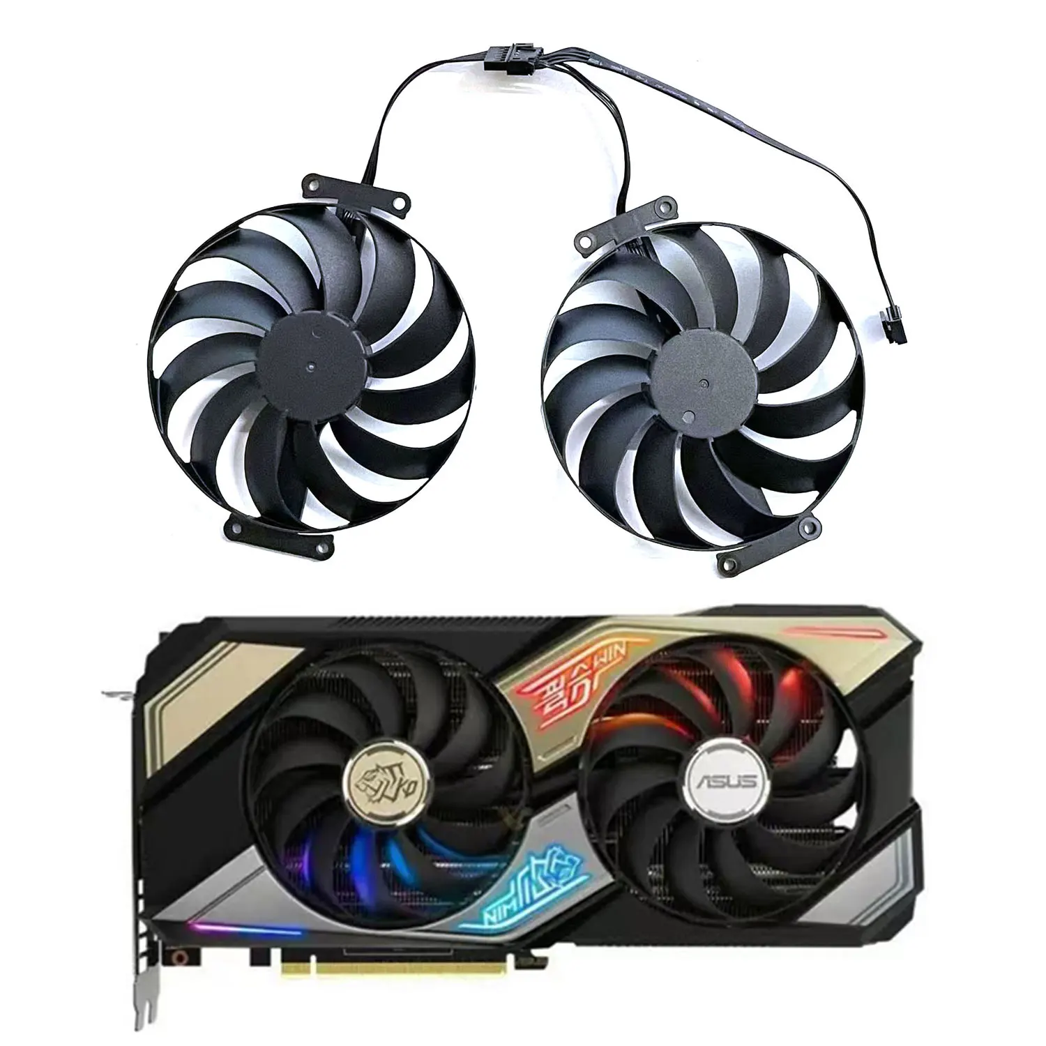 Brand new 95MM 7PIN CF1010U12S RTX3060 GPU fan for ASUS KO RTX 3060 RTX 3060 Ti RTX 3070 V2 OC graphics card replacement