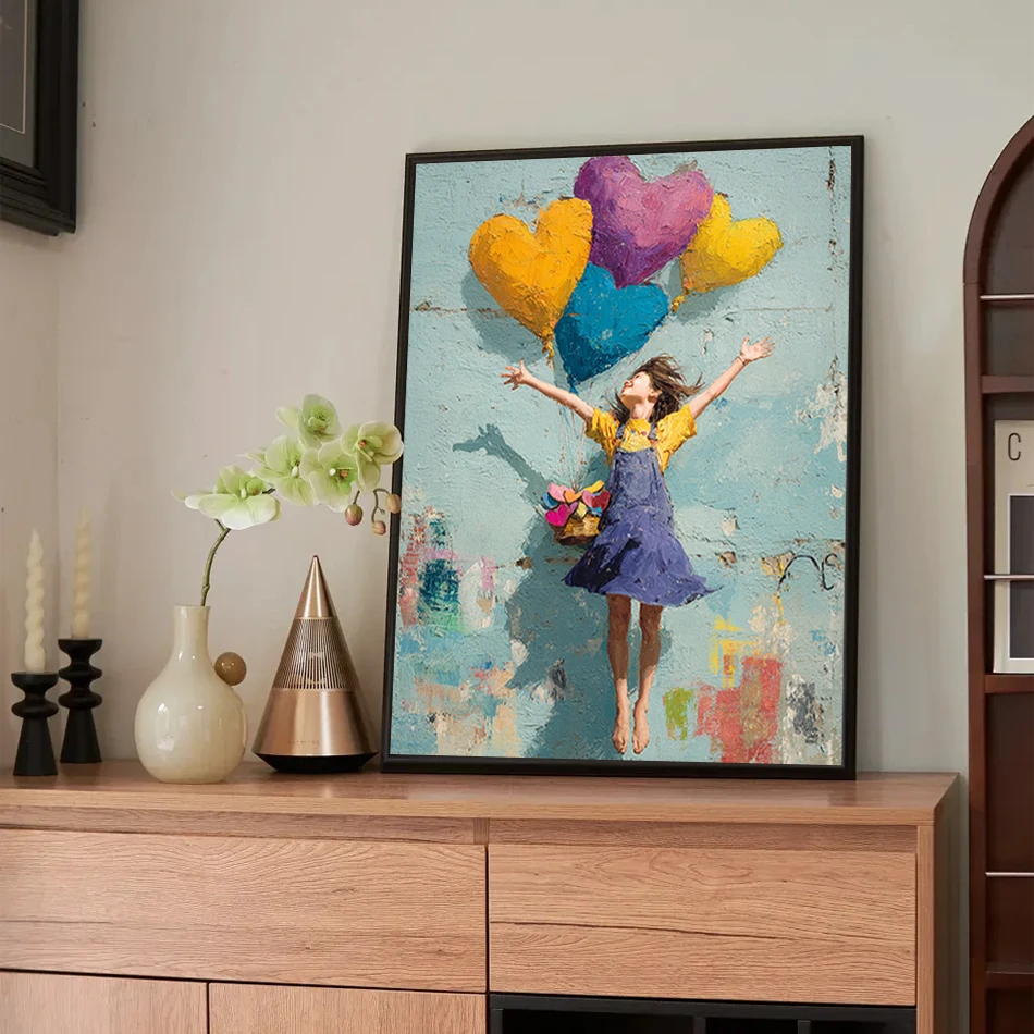 

SDOYUNO Diy картина маслом по номерам воздушный шар девушка маркеры по номерам цифровая раскраска для взрослых холст картина набор красок домашний декор