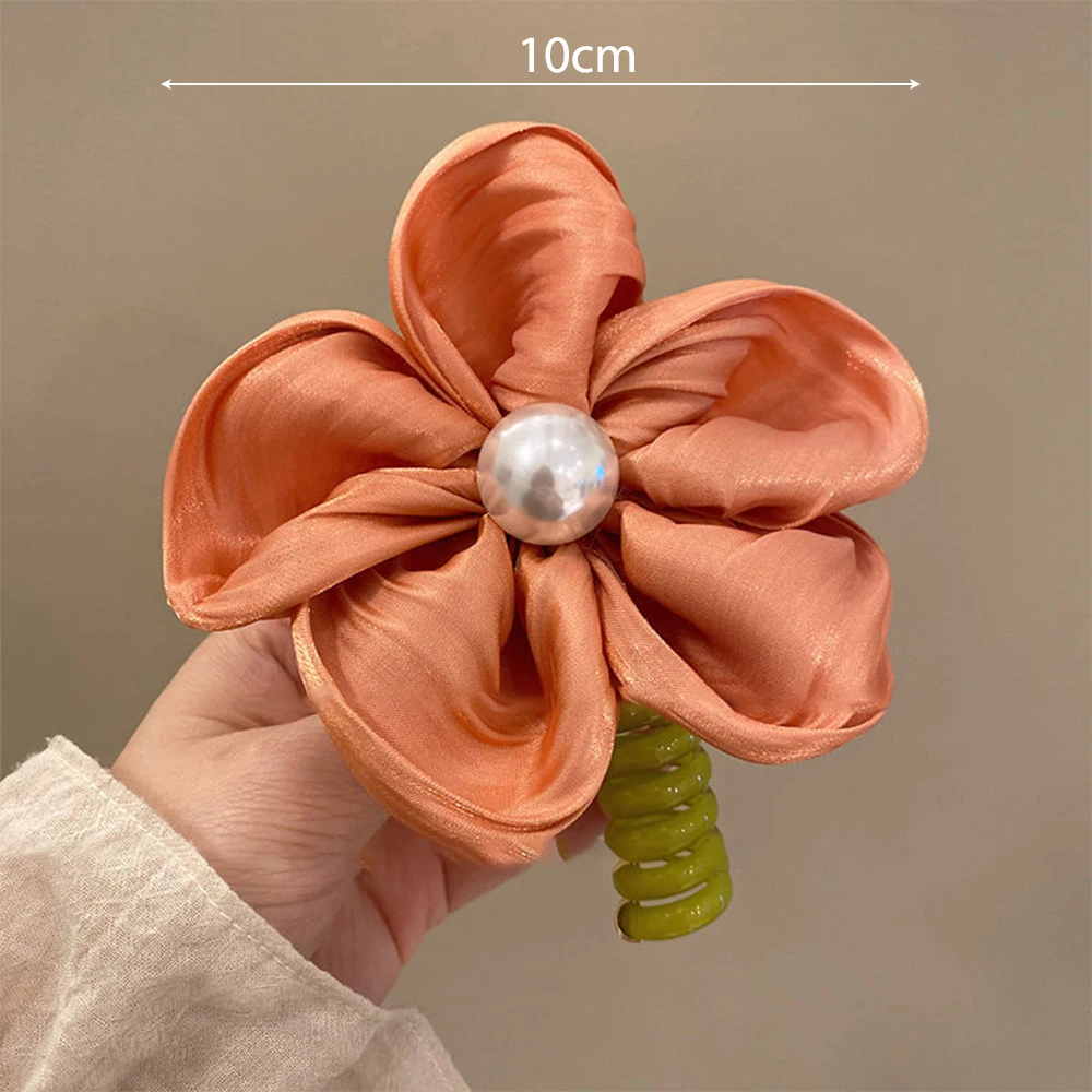 أربطة شعر لولبية مرنة ، خط هاتف مرن عالي ، حبل رأس ، مطاط ذيل حصان ، إكسسوارات شعر