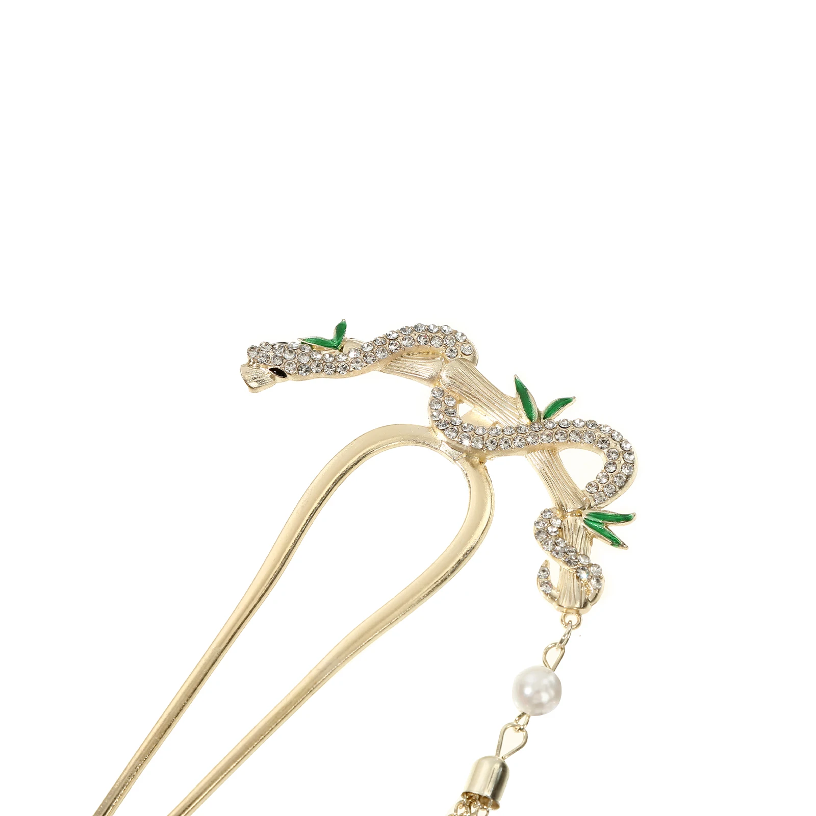 1pc U 字型タッセルヘアフォークエレガントなゴールデンシルバーカラーのヘアピンヘアスティック中国風のペンダント帽子女性女の子のための