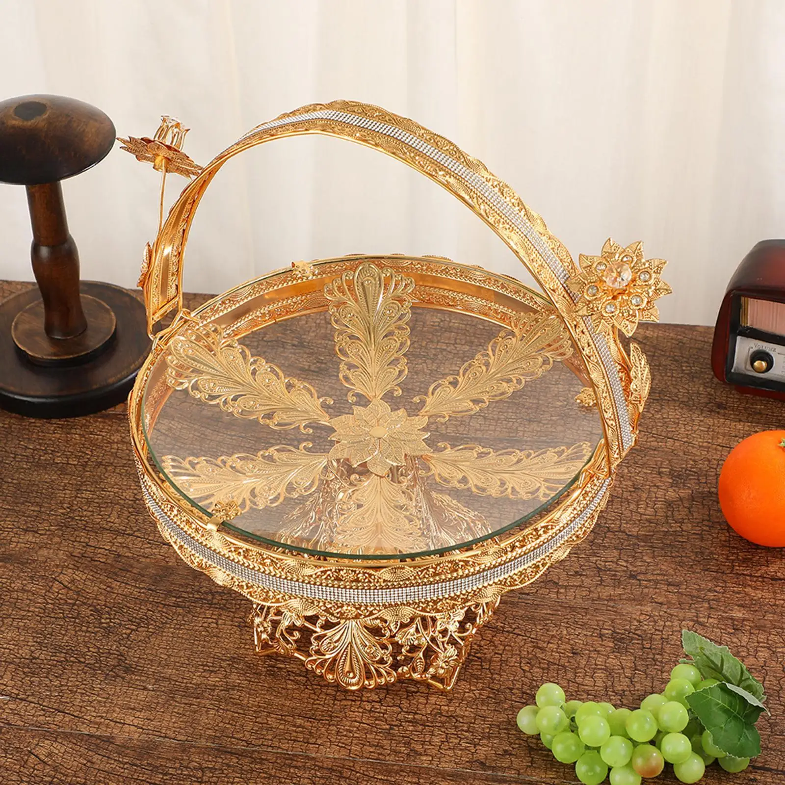 European Fruit Tray Food Storage Container Serving Platter European Dessert Plate for Centerpiece Wedding Kitchen Decoration