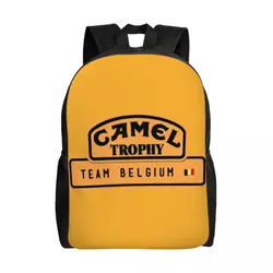 Personalized Camel Trophy Logo Backpack Women Men Fashion Bookbag for College School Bags