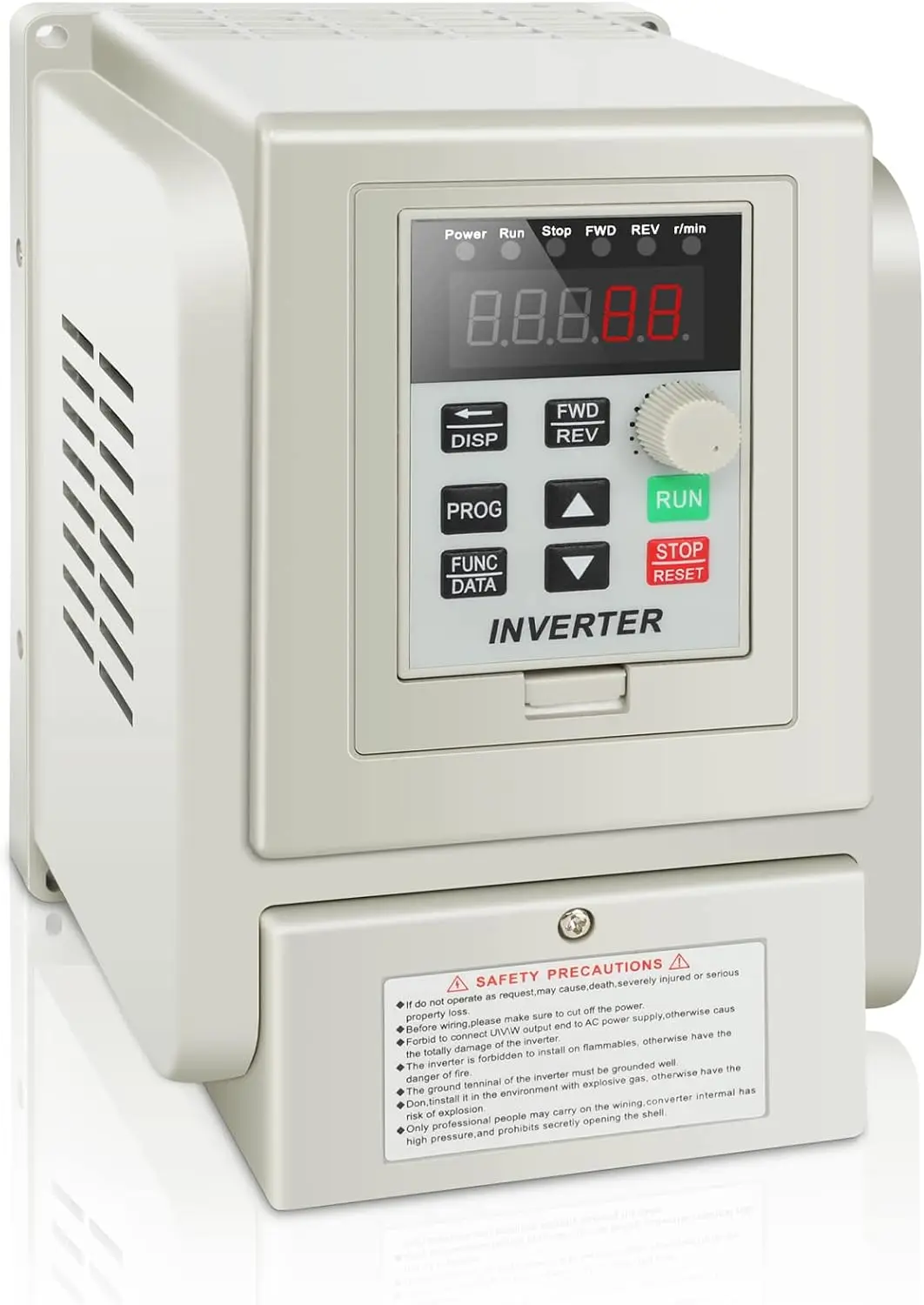 

AC 220V/4KW 6HP Variable Frequency Drive,20A VFD Inverter Single Phase to 3 Phase Frequency Converter for Spindle Motor Speed Co