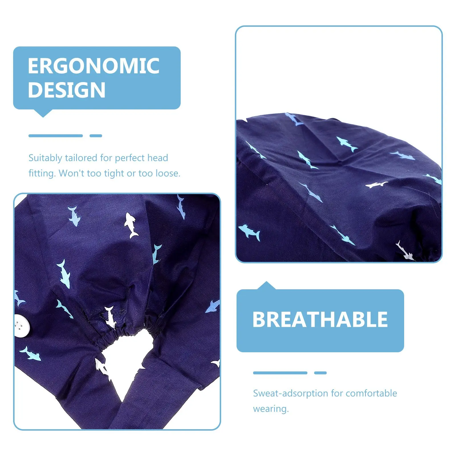 Chirurgische pet Hoed Schattige cartoon Absorberend zweetafdruk Absorberende zweetkap Caps Unisex Uniform