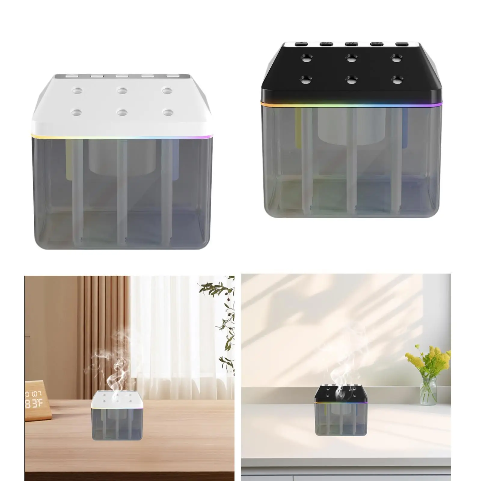 Luftbefeuchter USB Compact Ambient Night Light Mini Luftbefeuchter Desktop Luftbefeuchter für Desktop Nachttisch Badezimmer Arbeitszimmer Fitnessraum